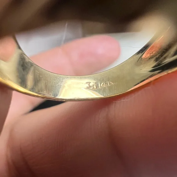 Art Nouveau 14k Yellow Gold, Diamonds
Turquoise Ring💛🩵💎 - Picture 10 of 17